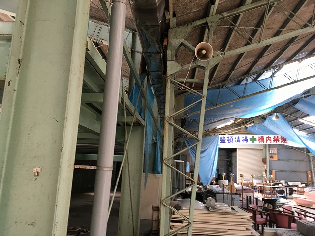 箱樋は修理ができない状況